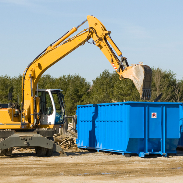 are there any restrictions on where a residential dumpster can be placed in Colgate